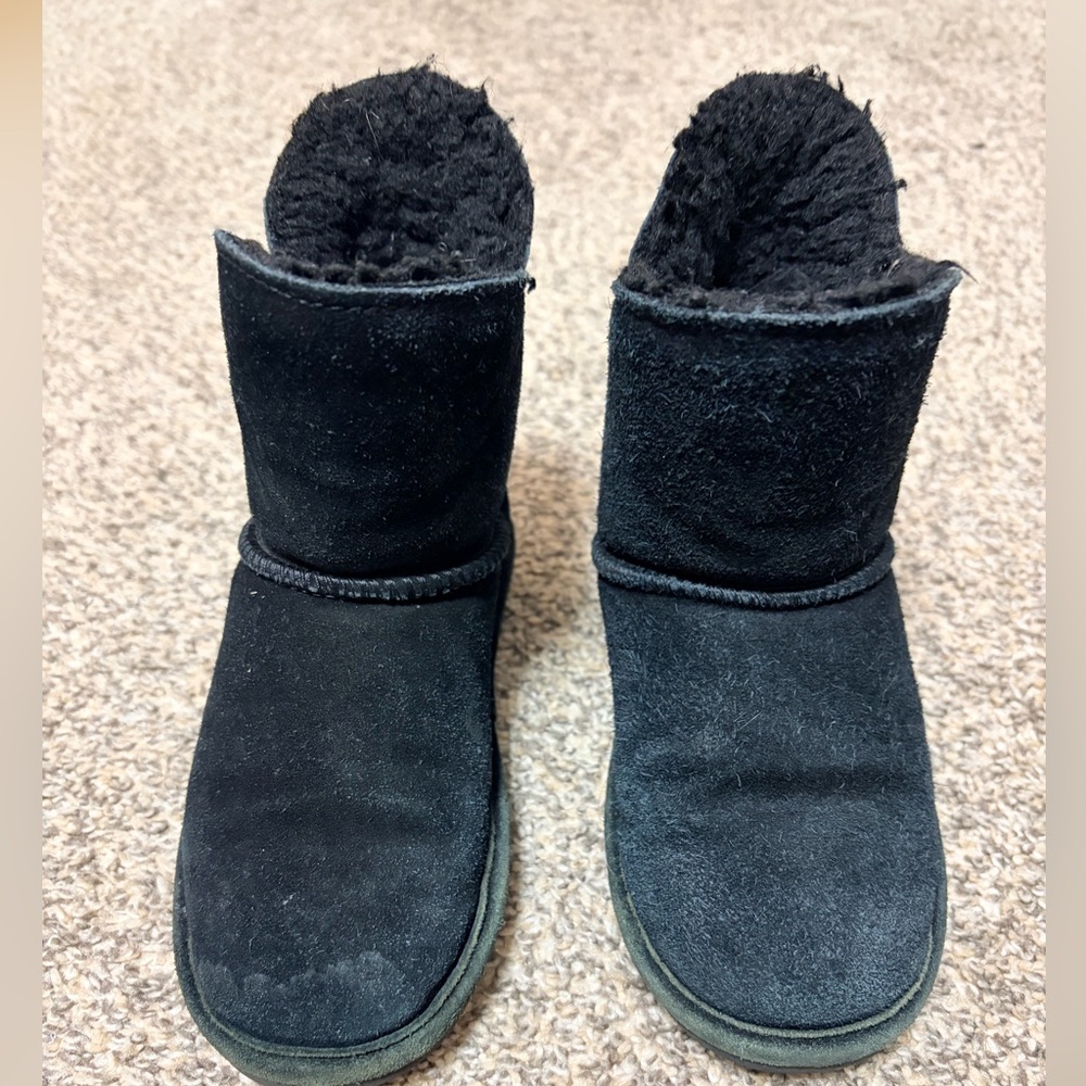 BearPaw Black Kids Boots